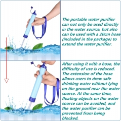 Ultralight Filtration System Portable Water filter Purifier Survival Straws for Outdoor Travel Wilderness Emergency situations